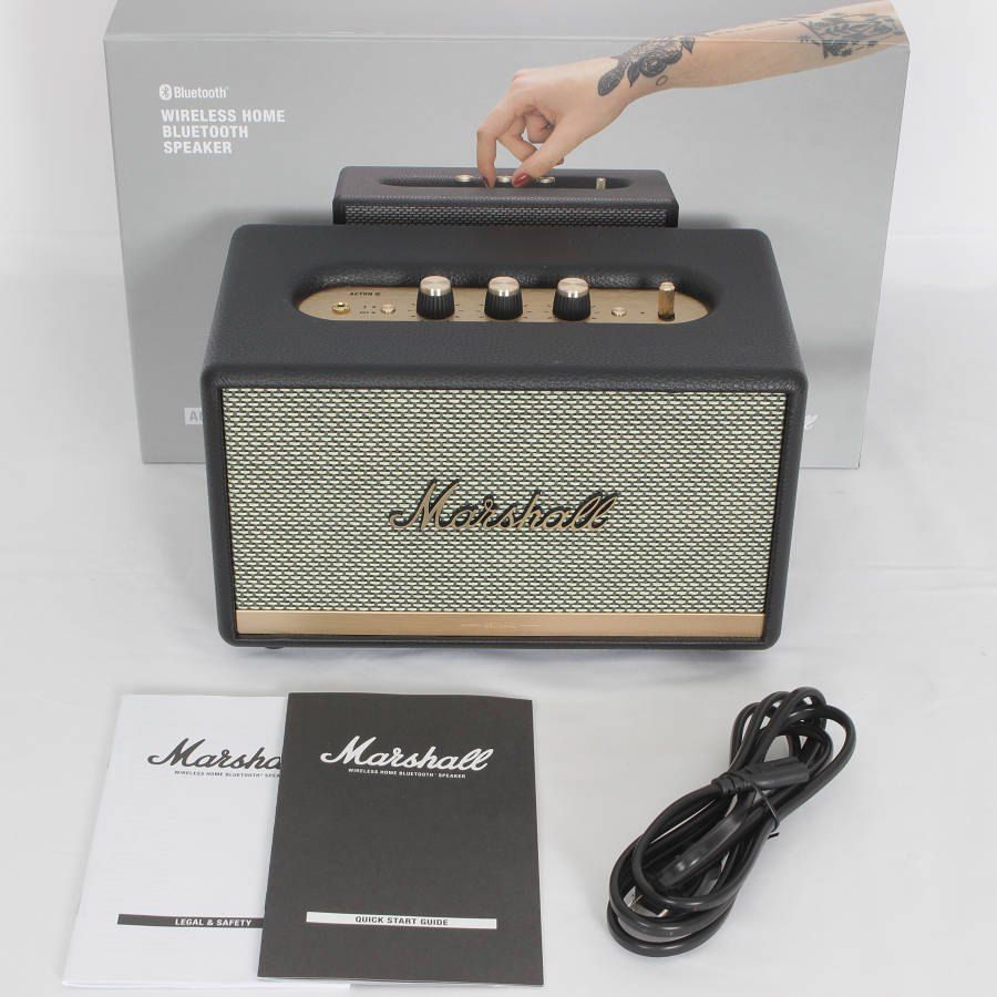 Marshall ACTION2 ブラック Marshall Acton II Bluetooth® (Black) Powered Bluetooth speaker at