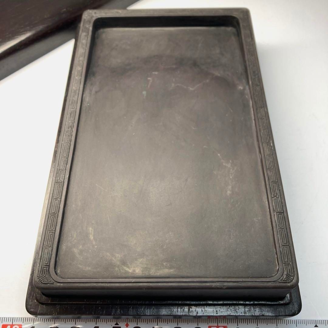 時代 硯石 唐木 1028g 東Y6-0315 トヒカト