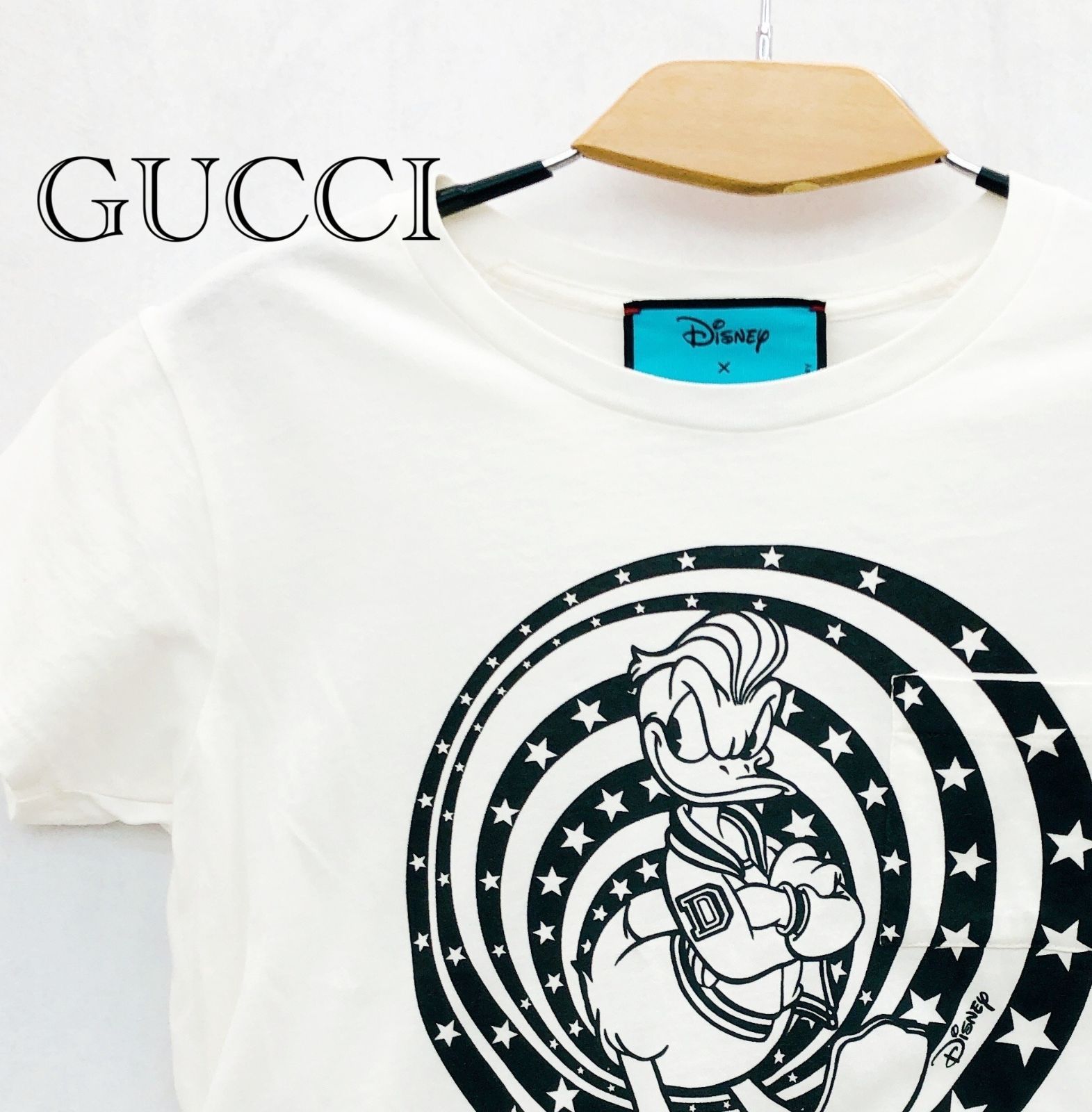美品　GUCCI× Disney ドナルド　コラボトレーナー GUCCI - GUCCI グッチ 21SS ×Disney Donald Duck Sweatshirt