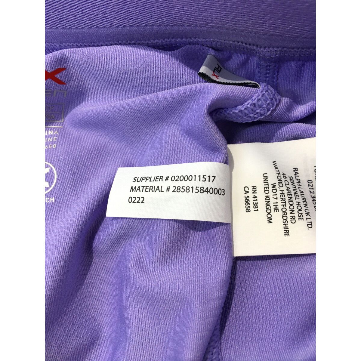 coco 中古 アールエルエックス ラルフローレン RLX RALPH LAUREN レディース スカート XS 紫 薄手 一体型インナーパンツ付 小さい 中古 レディース アールエルエックス ラルフローレン RLX RALPH