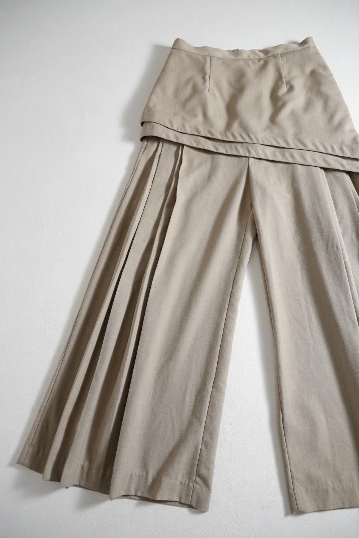 ジャーナル レイヤードプリーツパンツ