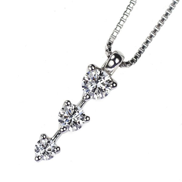【好評にて期間延長】 田崎真珠 K18WG 0.23ct ペンダントネックレス ダイヤモンド アクセサリー