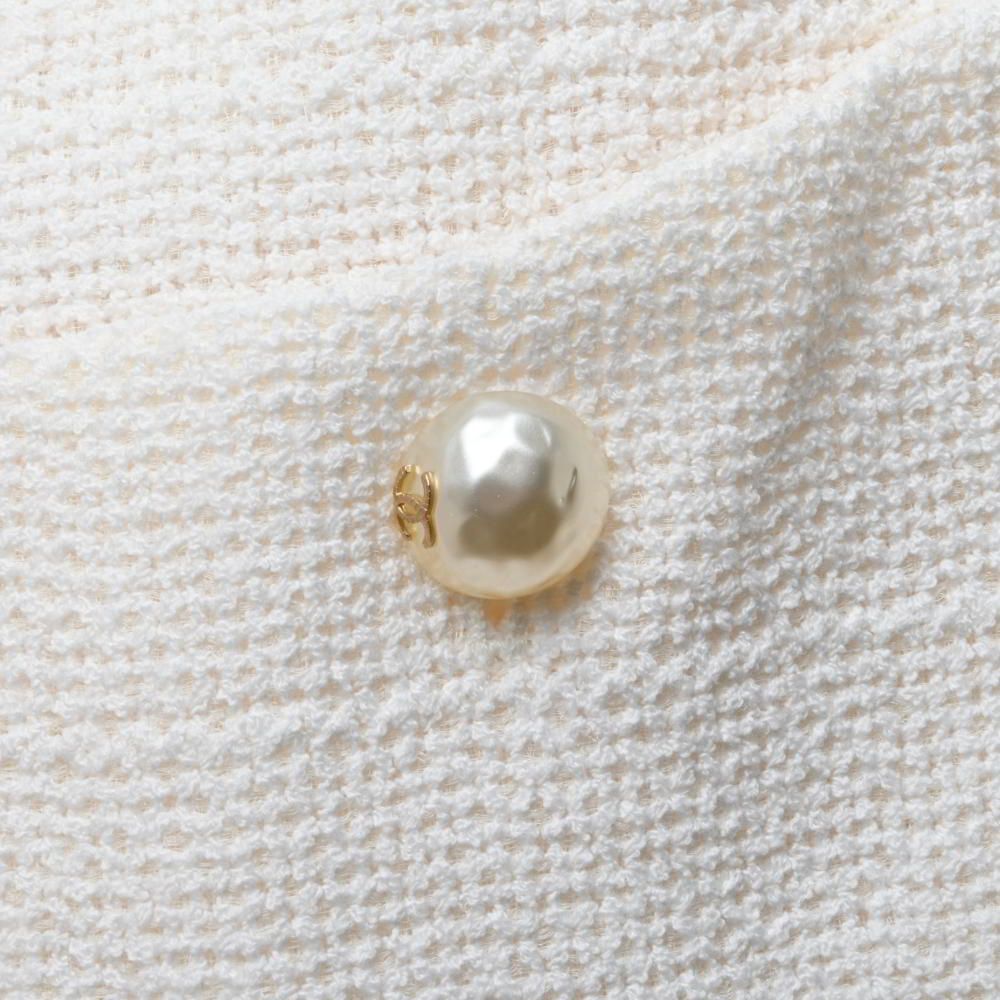 CHANEL P43670/P43671 パールボタン付き ボレロ ワンピース セット  