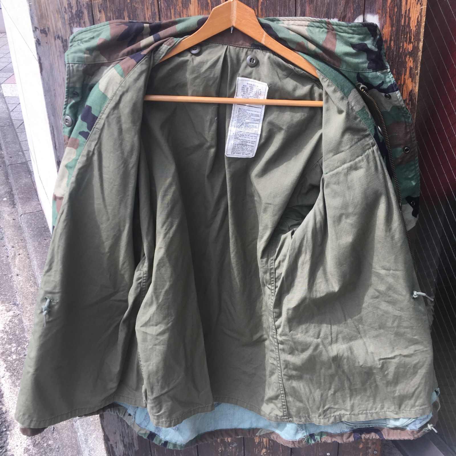 80's Vintage 【US ARMY】米軍実物 M-65 3rdブラスジッパー ミリタリー