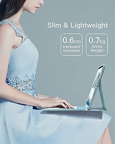 iPad Pro 11Air 5Air 4 通用_黒 2022 iPad Pro 11キーボードケース，2022 iPad Air 5キーボードケース，分離式ワイヤレス Bluetoothキーボード，iPad Air第5世代2022第4世代2020 10.9イ