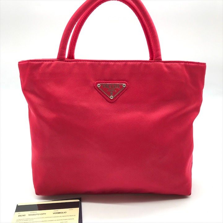 美品】PRADA テスートシティ ハンドバッグ B6245 ギャランティ付き