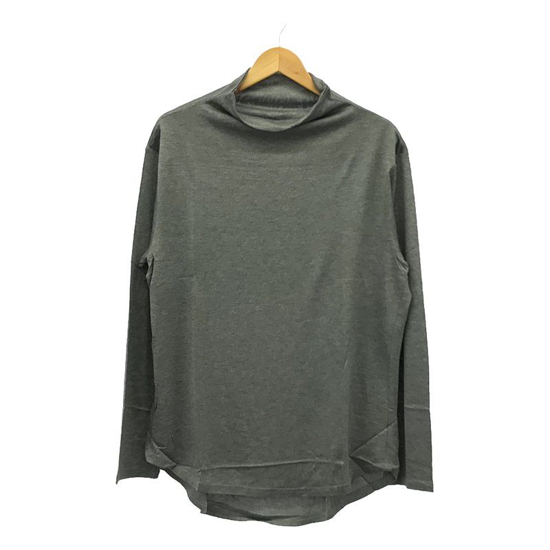 【新品】  prasthana / プラスターナ | high neck (rayon jersey) ニット | L | グレー | メンズ