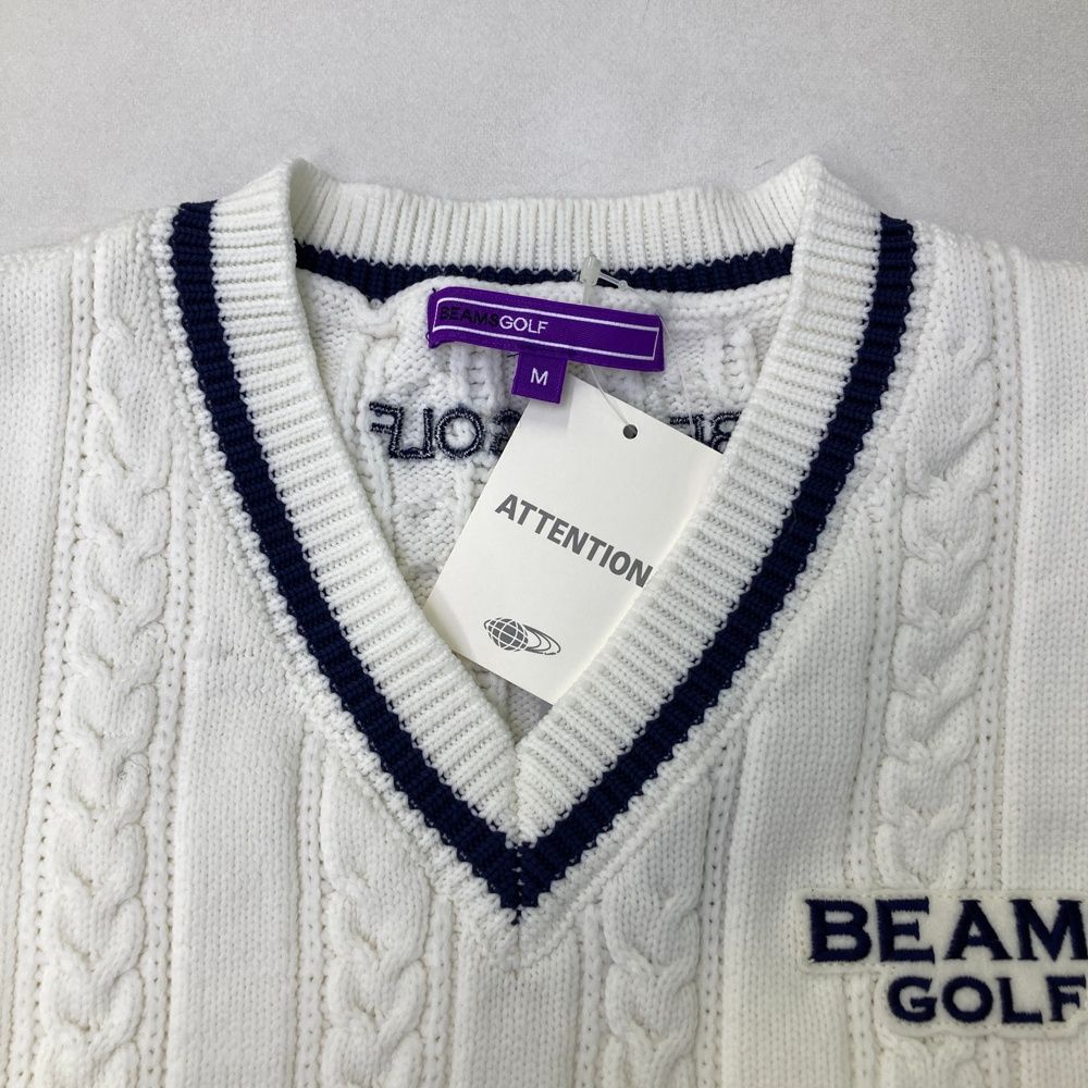 サイズ：M BEAMS GOLF ビームスゴルフ 2024年モデル パープルレーベル