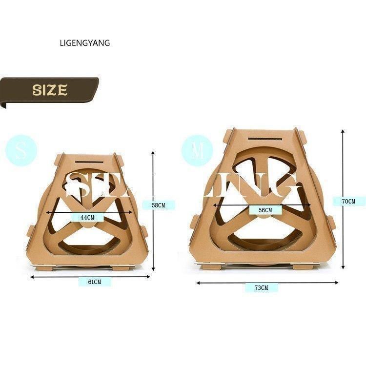 S M SIZE 猫 爪と 観覧車 キャットホイール 猫トレッドミル キャットエクササイズホイール 猫スクラッチボード 回し車 サイレントホイ