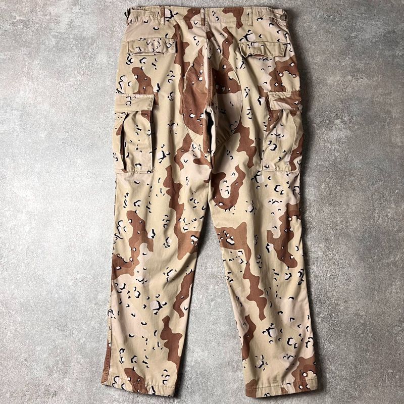 80s 83年製 US ARMY 米軍実物 6C デザートカモ 迷彩 BDU カーゴ パンツ