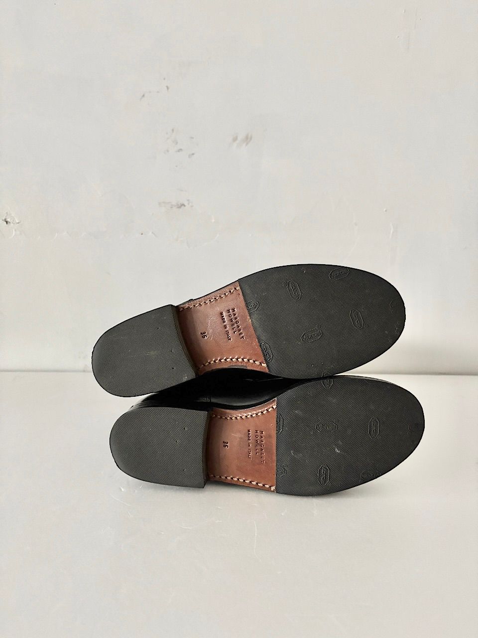 MARGARET HOWELL ストア レースアップ ロングブーツ サイズ36 牛革