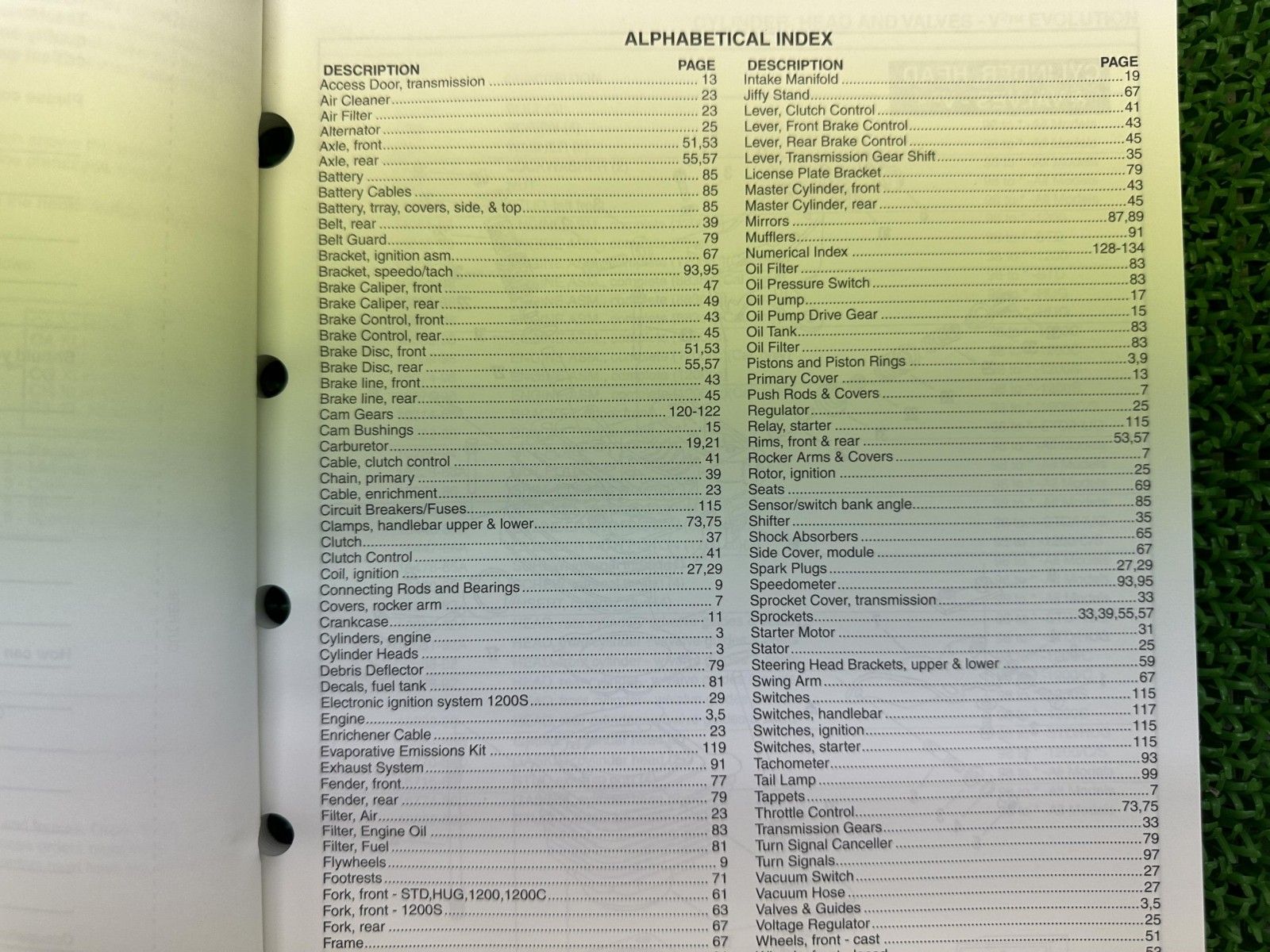XLH パーツリスト 英語版 ハーレー 正規 バイク 整備書 スポーツスター 1998年XLHモデル パーツカタログ 車検 パーツカタログ Mk