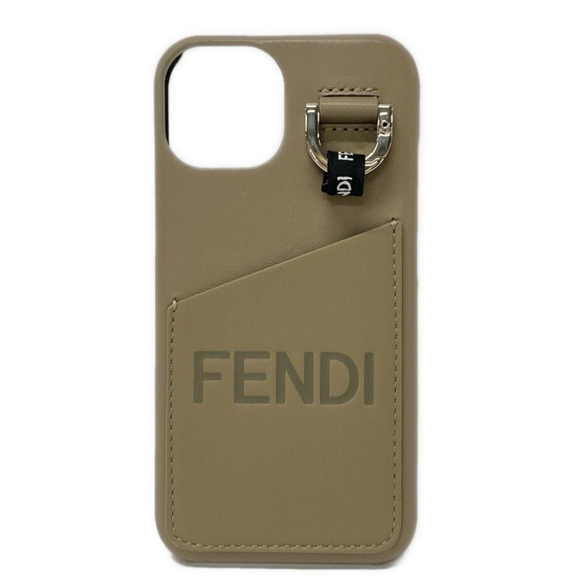 FENDI(フェンディ) 携帯電話ケース美品 - グレージュ iPhoneケース/iPhone13 レザー - メルカリ