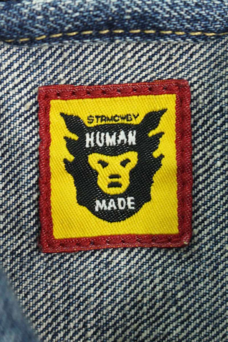 バックハートロゴ刺繍デニムジャケット メンズ