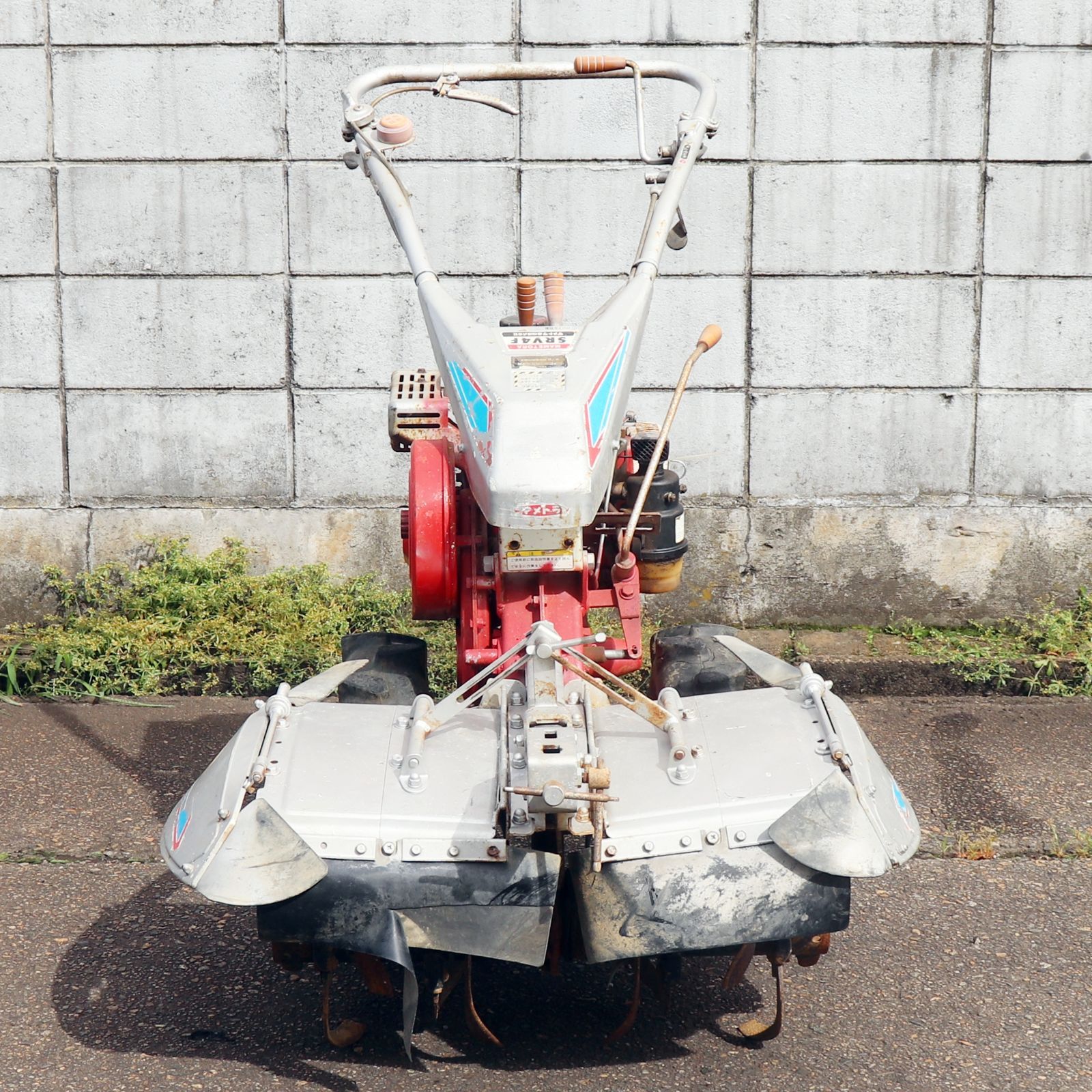 新潟発 マメトラ 管理機 リターンカルチ SRV4F 農用トラクター 7馬力 実働 済 耕うん機 耕耘機 フロントロータリー 倉庫保管