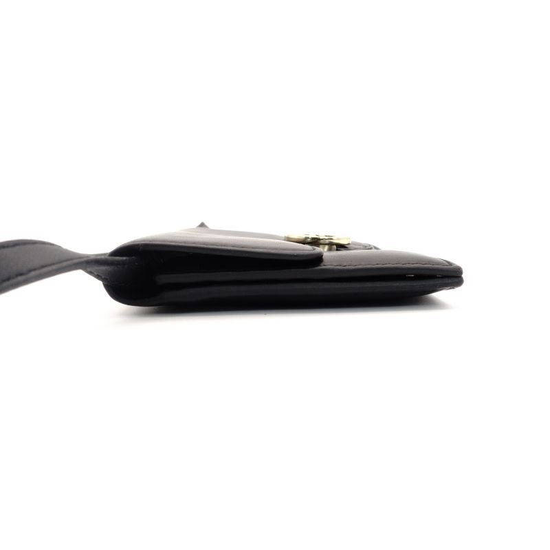 グッチ GUCCI インターロッキング ブラック レザー GGロゴ ゴールド金具 黒 クロスボディ 7-9-028 DECORATOM_COM_BR