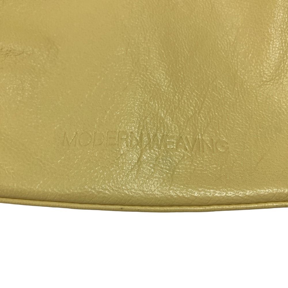 美品 MODERN WEAVING モダンウィービング RELAXED BASKET レザー 