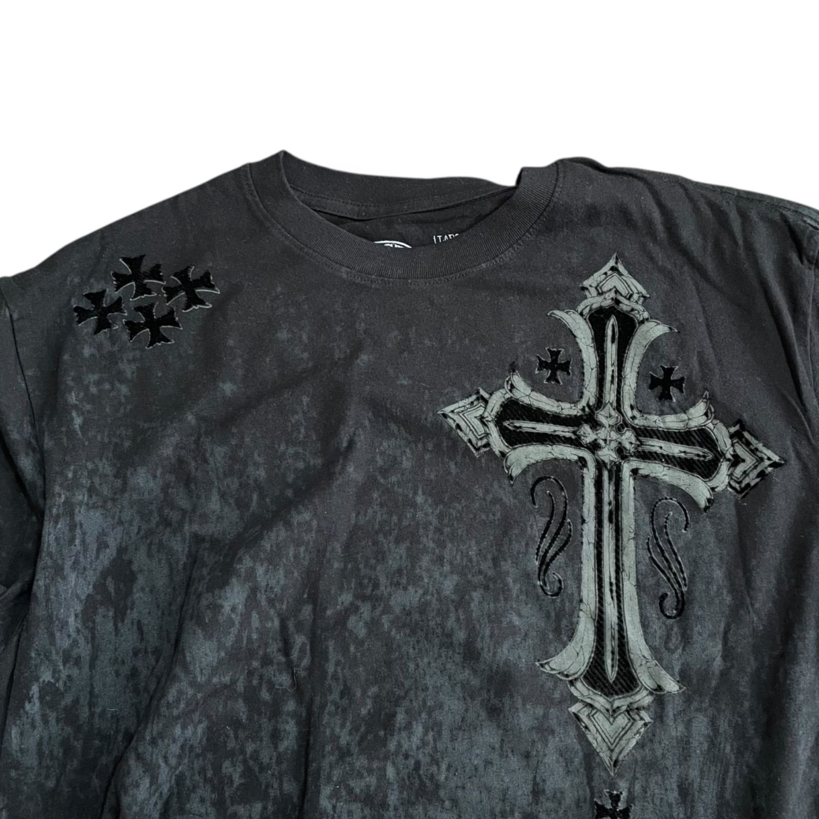 AFFLICTION アフリクション メンズ トップス Tシャツ 半袖 黒 ブラック 