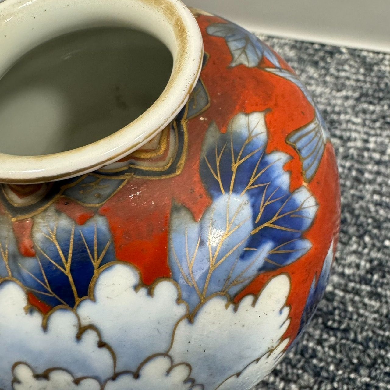 深川製磁赤絵花瓶 Yahoo!オークション - 深川製磁 寿赤絵 花瓶