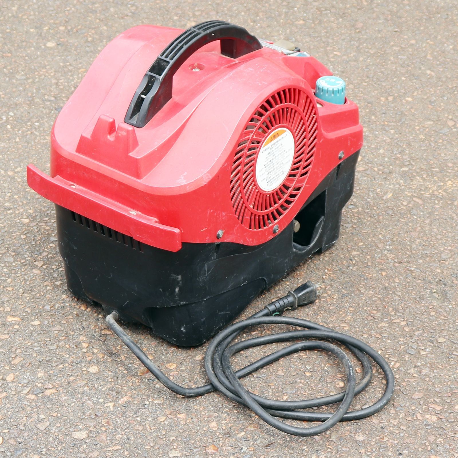 新潟発 makita エアコンプレッサ AC400S 100V 動作 済 常圧 高圧 内装 現場 ビス打ち 釘 タッカ エア ツール 倉庫保管 マキタ