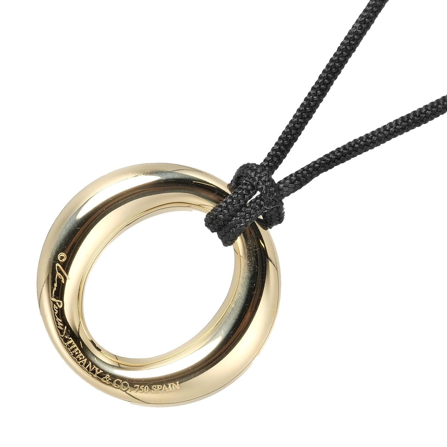 TIFFANY&Co.】ティファニー セビアナ トップ幅24mm K18イエロー