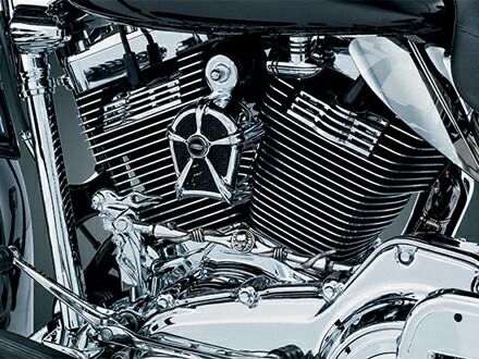 MACH2 ホーンカバー クローム ブラックメッシュ 1995年以降純正カウベル ウォーターフォールホーンカバー装着車