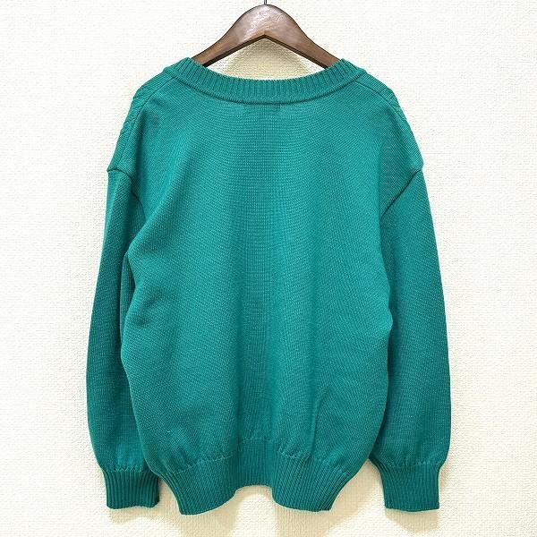 wnc レリアン Leilian ニット・セーター 13+ 緑 大きいサイズ Vネック