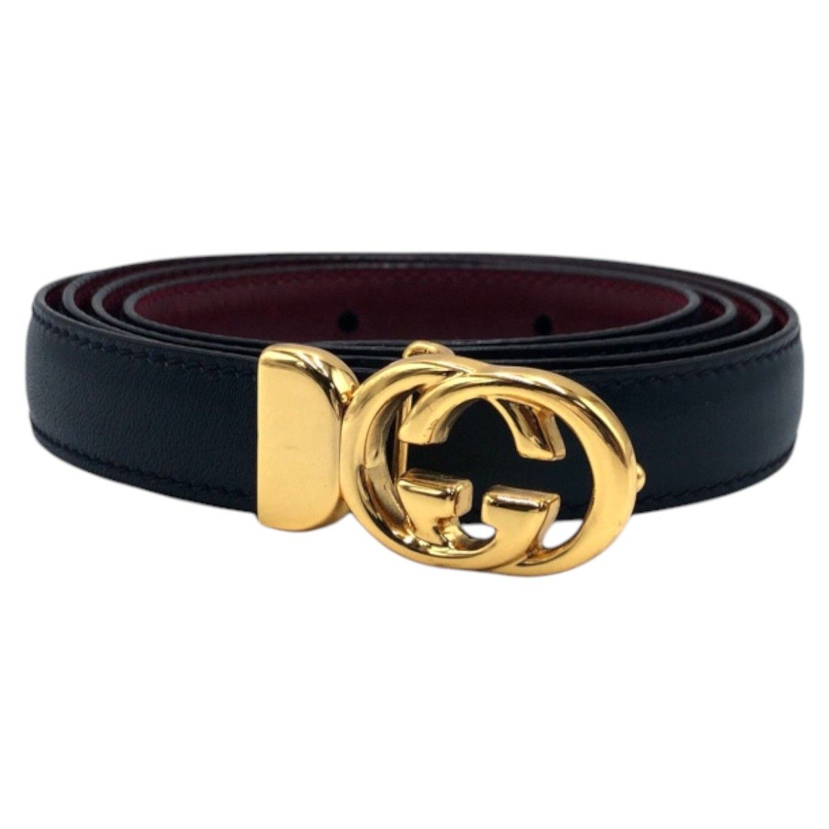 GUCCI GGロゴ ベルト ネイビー レッド GUCCI GGロゴ ベルト ネイビー レッド