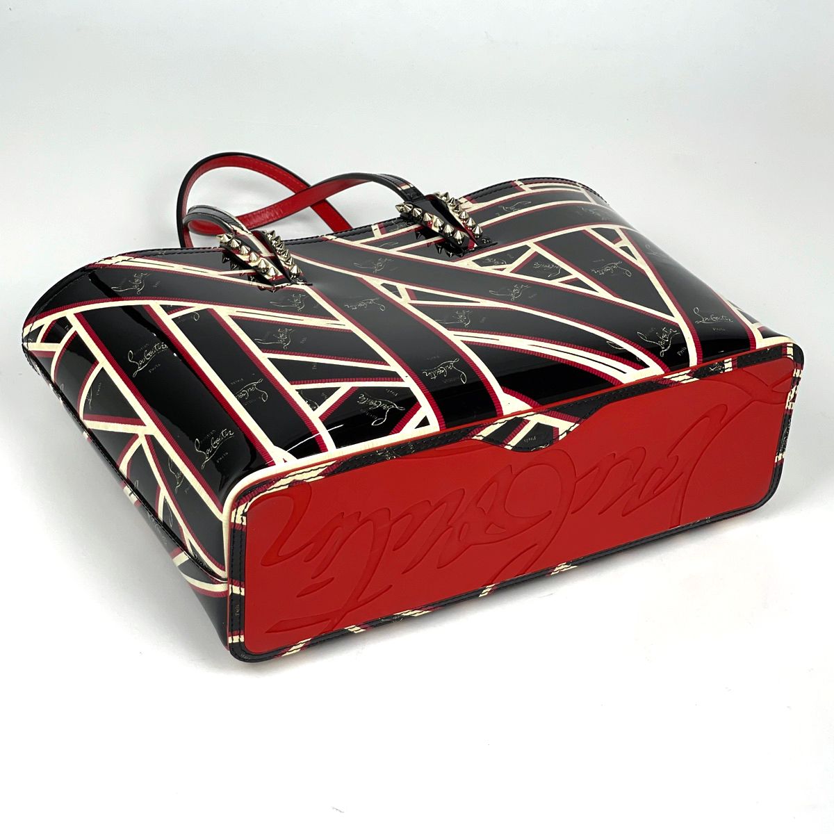 Christian Louboutin トートバッグ カバタ ブラック レッド