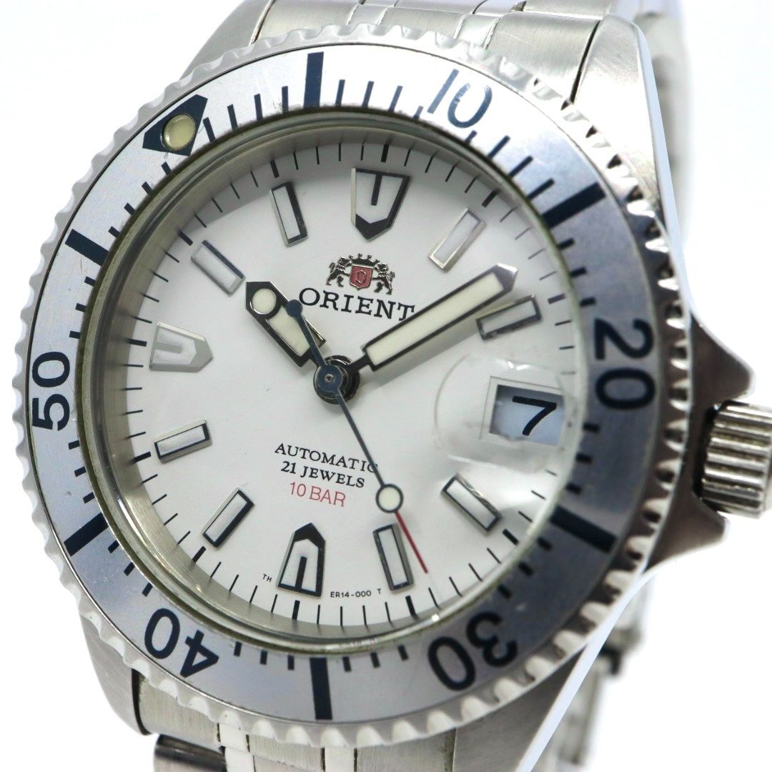 美品】 orient オリエント キングマスター 腕時計 ER14-C2 自動巻き 21