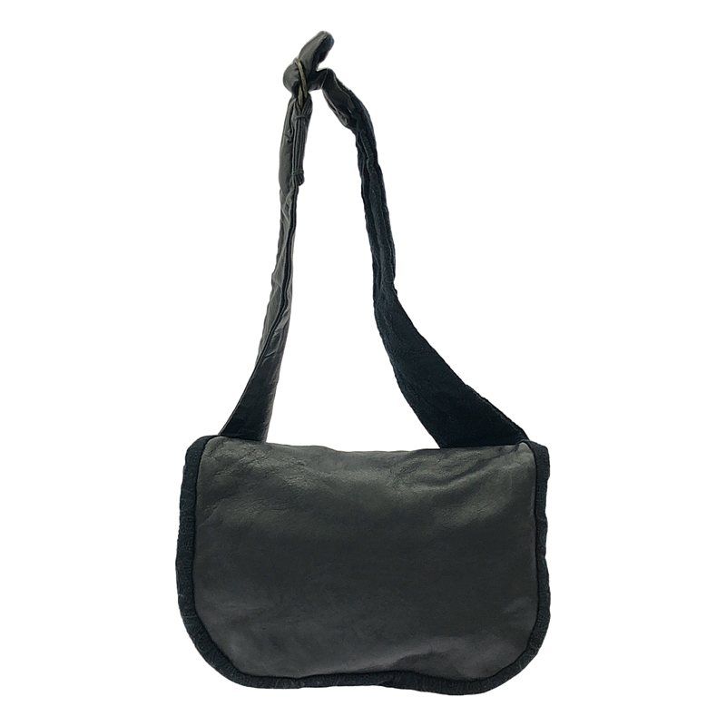 エバゴス ebagos カバン　エナメル 黒ミナペルホネン コムデギャルソン ebagos がまぐちスクエアBAG BLACKエバゴス | マドリガル公式