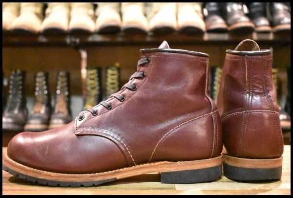 9D 良品 18年】レッドウィング 9411 ベックマン ブラックチェリー フェザーストーン プレーントゥ 編み上げ ブーツ redwing  HOPESMORE【EL135】 - メルカリ