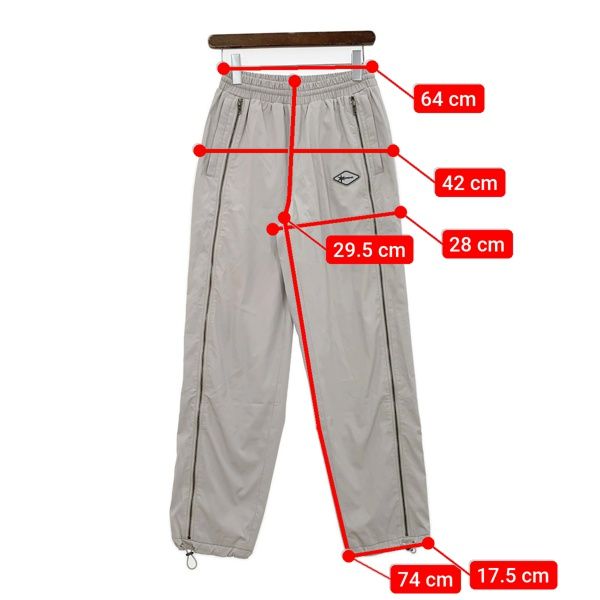 Unknown LONDON ジップパネルトラックパンツ ジャージ ナイロン