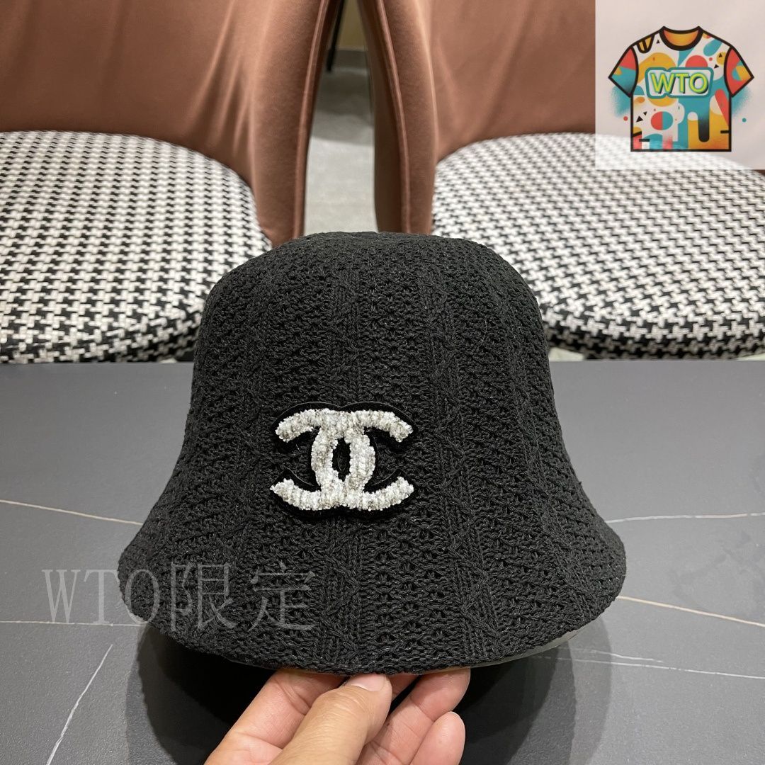 ペ　超レア　シャネル　帽子 Chanel（シャネル） 透かし彫り 通気性 フィッシャーマン