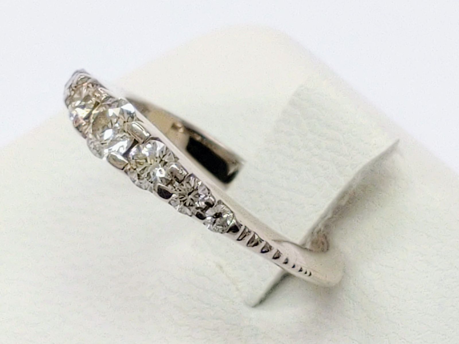 カシケイ ネイキッド K18BG ブラウンダイヤモンド7石 0.35ct ピンキー 