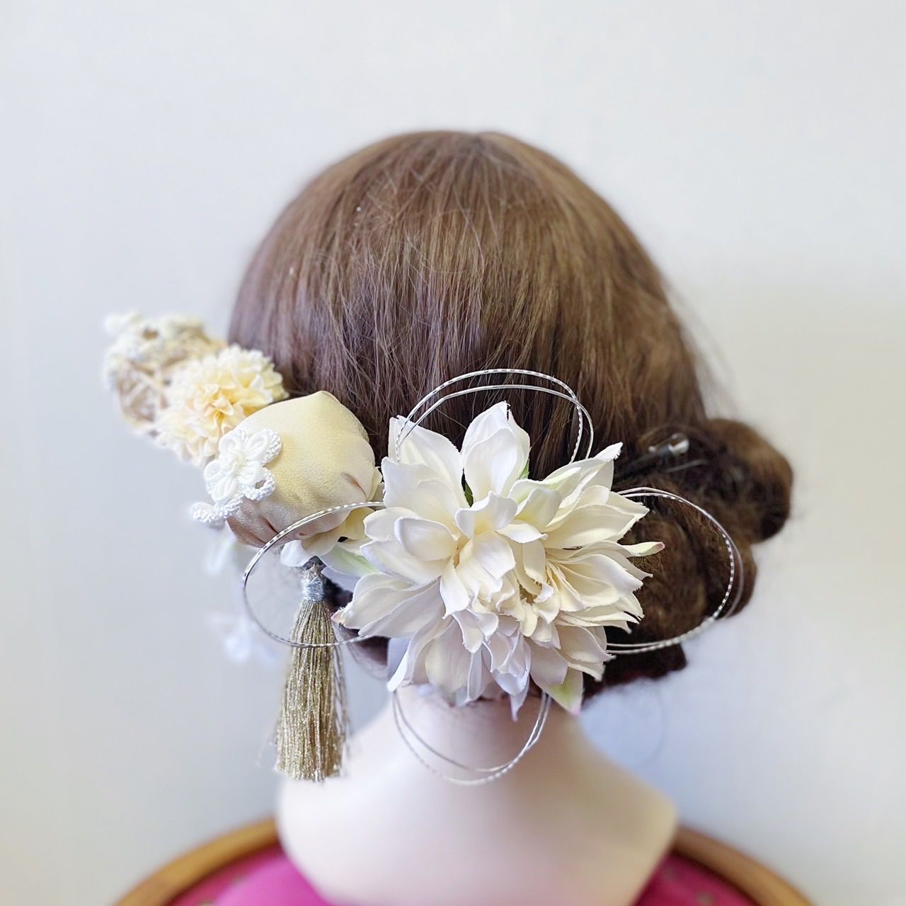 成人式　結婚式　和婚　髪飾り　やまとなでしこのかんざしセット　純白の花嫁　全６種