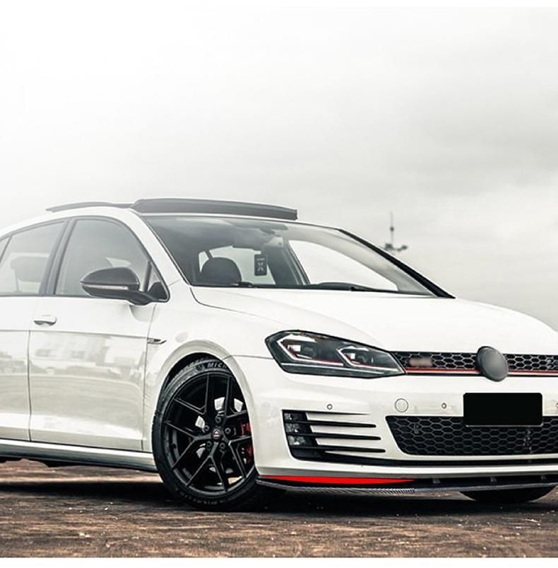 golf 7 GTI GTD mk7 エアロセット バンパー グロスブラック フロントバンパー スプリッター リップ