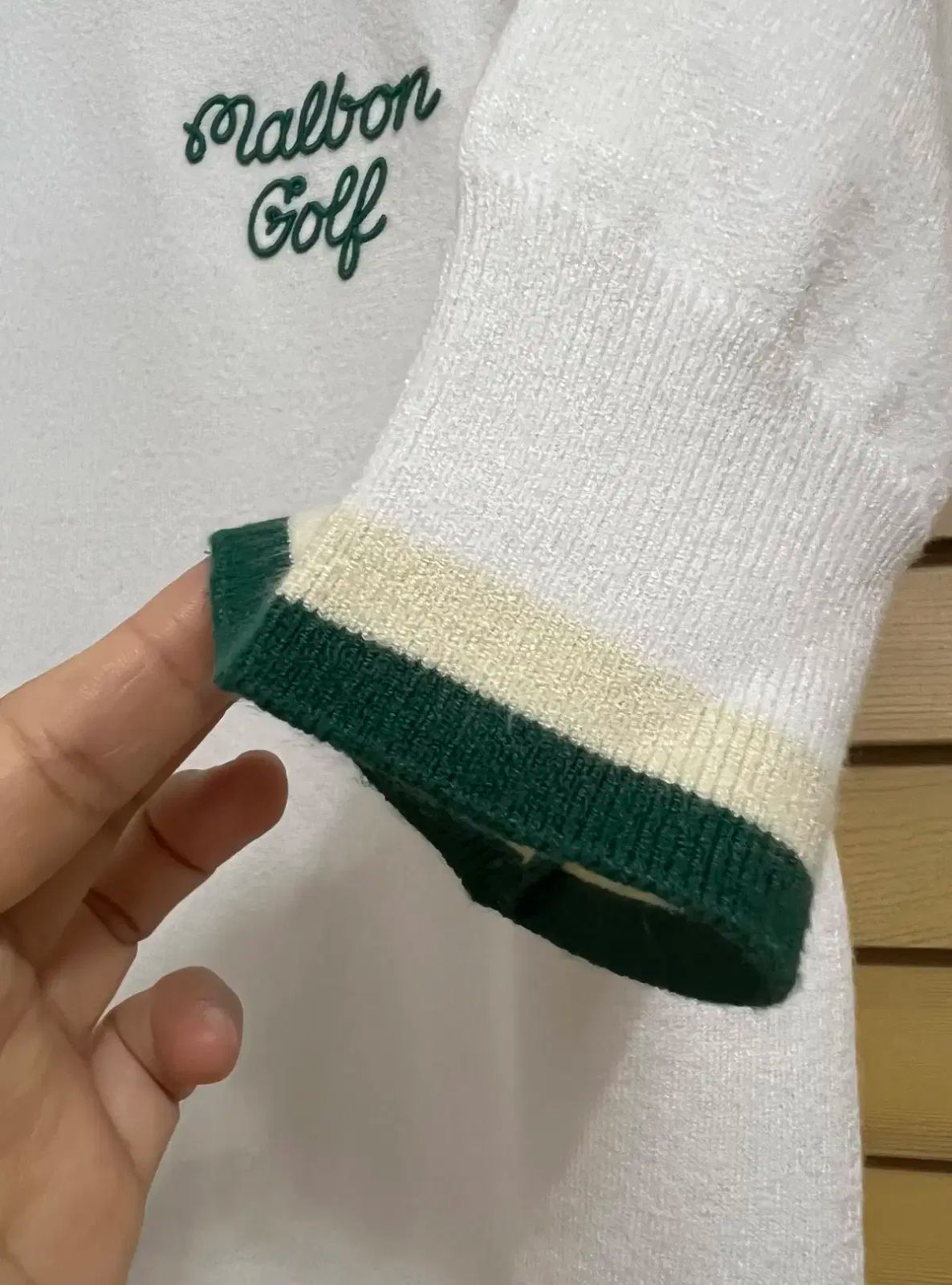 MALBON GOLF マルボンゴルフ レディース アイボリー ゴルフ半袖Tシャツ S その他 レディースウェア ゴルフ