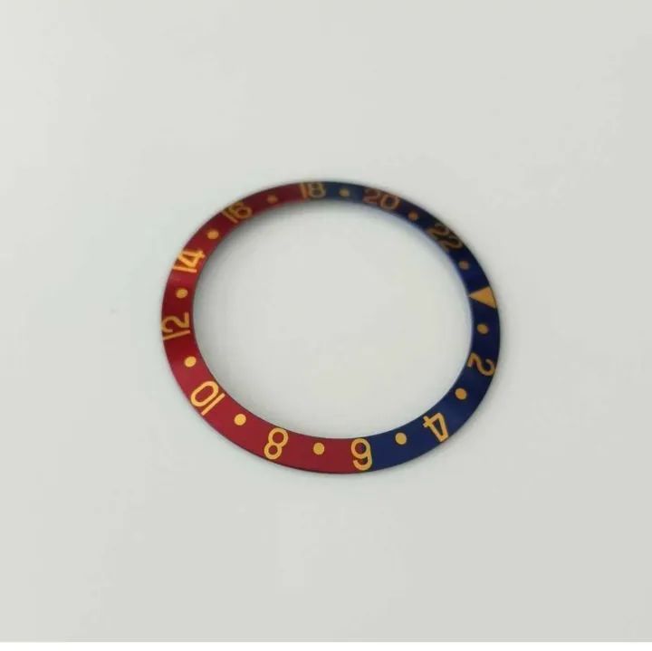 修理交換用 社外品 ベゼルインサート 赤青 ペプシ 退色 ピンク