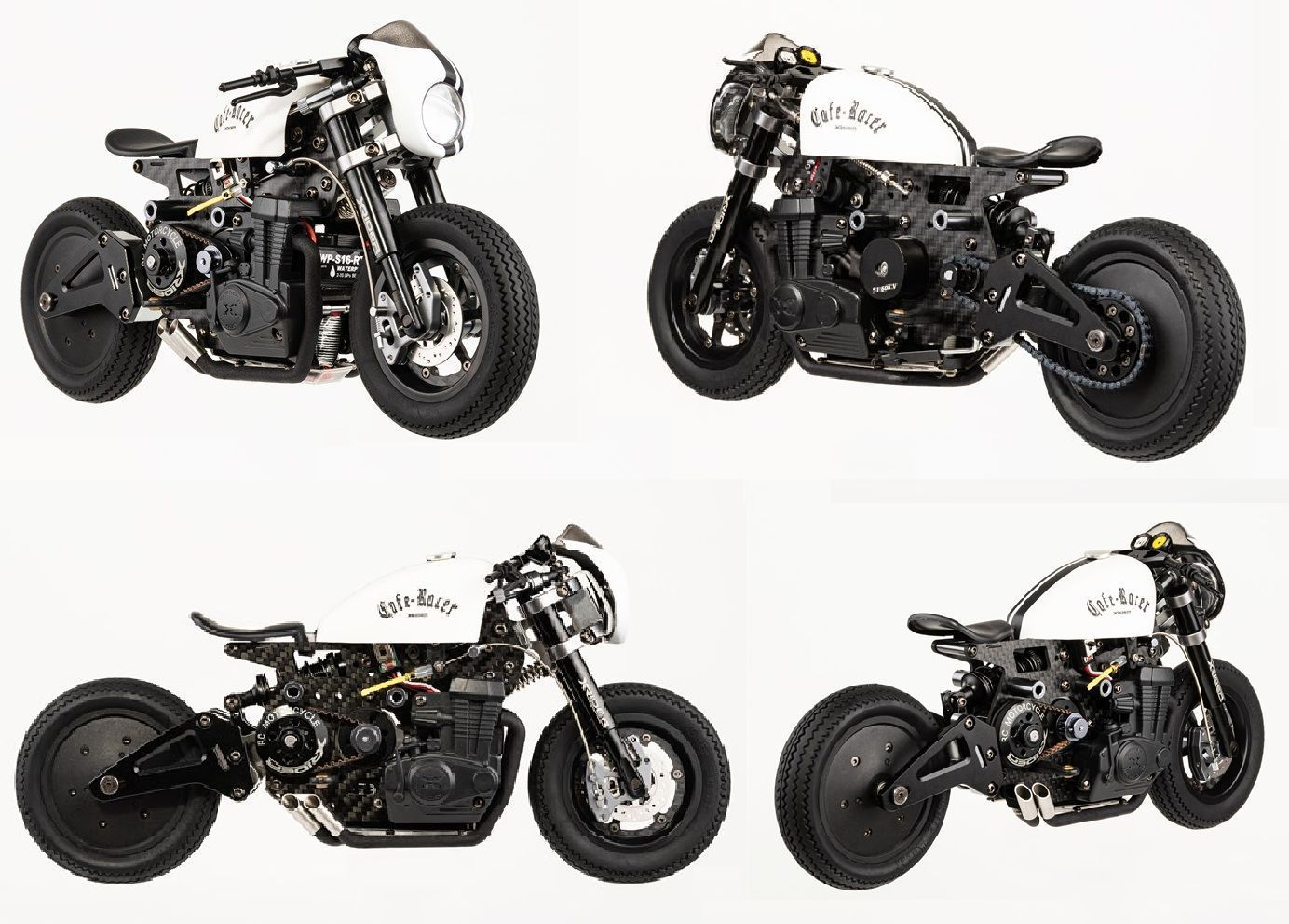 カフェレーサー 1/8スケール フィギュア付き XRider Cafe Racer ARR Version ライダー付 1/8 - メルカリ