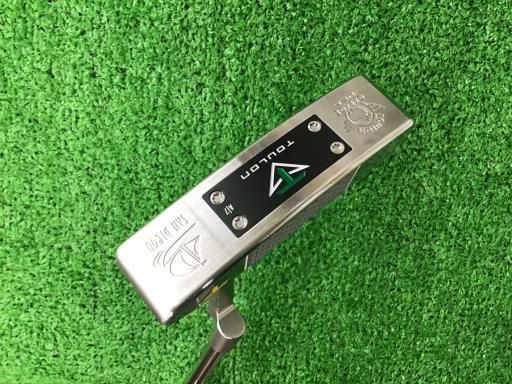 TOULON DESIGN TOULON GARAGE SAN DIEGO シルバー 33インチ ノーマルネック イエローロゴ パター PT スチール フレックスその他 メンズ 男性用 右利き 右用 Bランク ゴルフクラブ