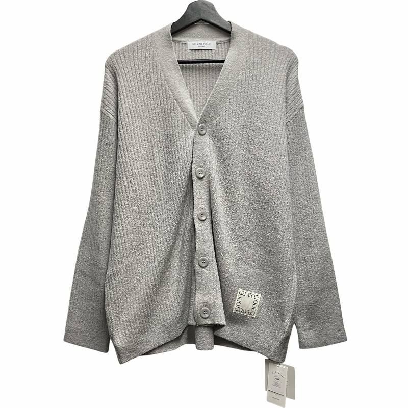 ジェラートピケオム GELATO PIQUE HOMME ホットスムーズィーリブカーディガン M グレー PMNT245120