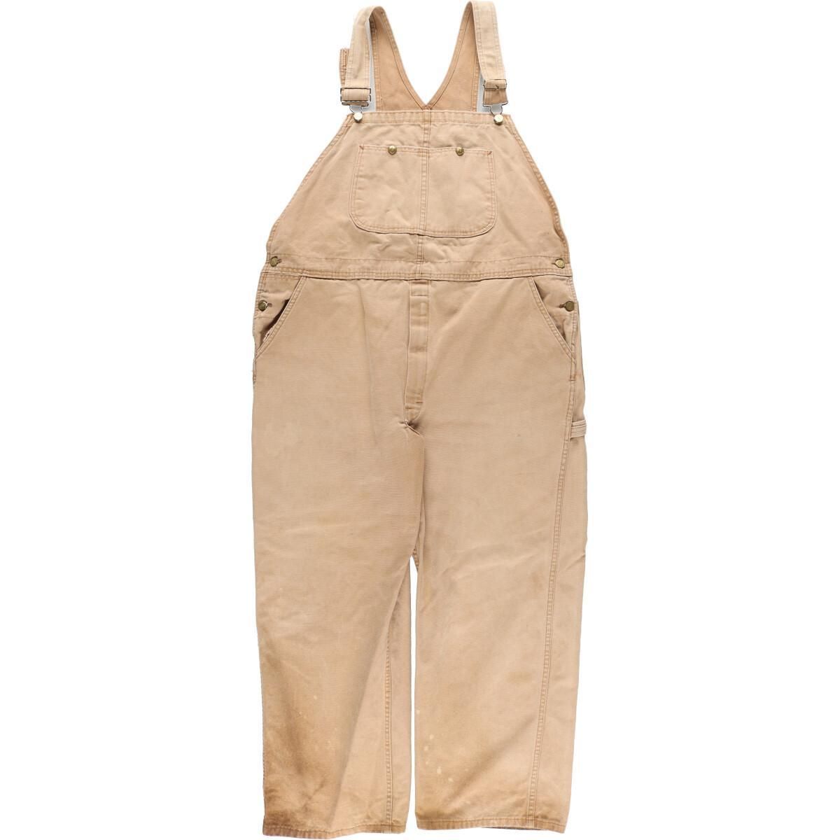 古着 ビッグサイズ ディッキーズ Dickies ダック地 オーバーオール メンズw44/eaa310001