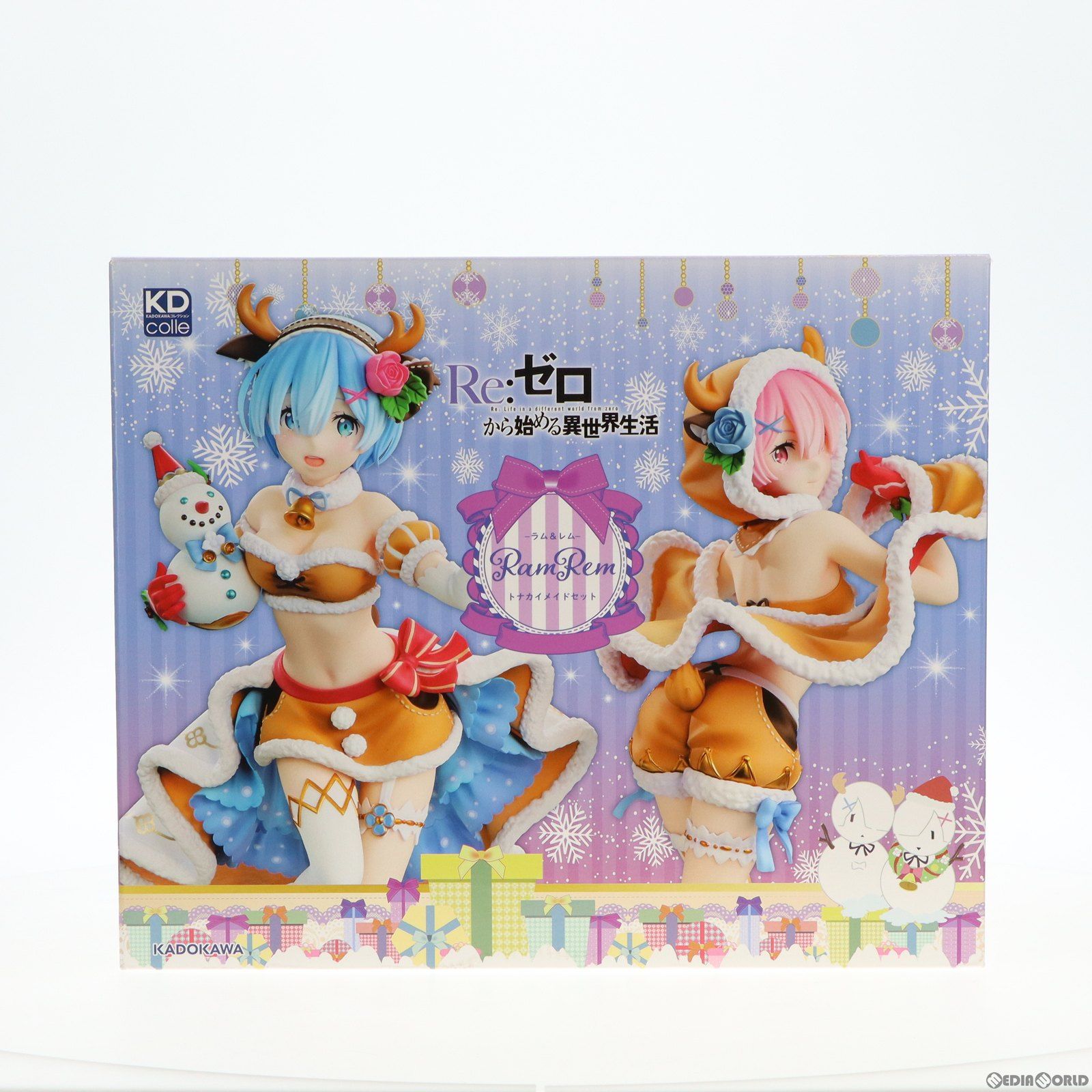 【中古】[FIG]電撃屋&カドカワストア限定特典付属 ラム&レム トナカイメイドセット Re:ゼロから始める異世界生活 完成品 フィギュア KADOKAWA(カドカワ)(61166620) 中古】[FIG]電撃屋&カドカワストア限定特典付属 ラム&レム