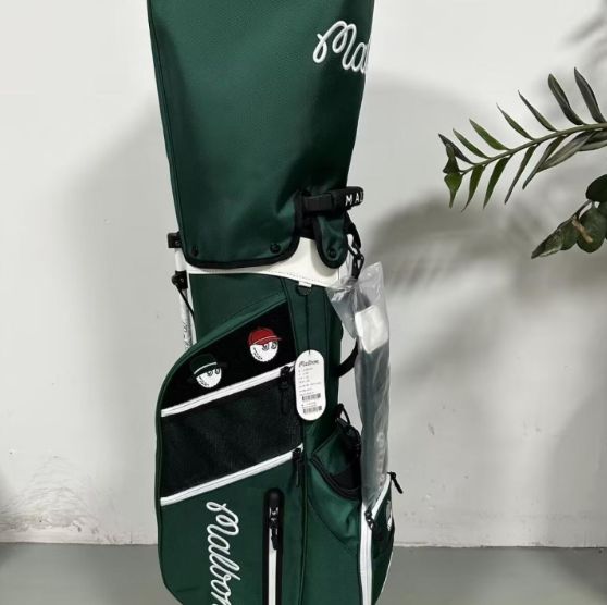 マルボンゴルフ キャディバッグ malbon golf セルフスタンド緑色GRE - メルカリ