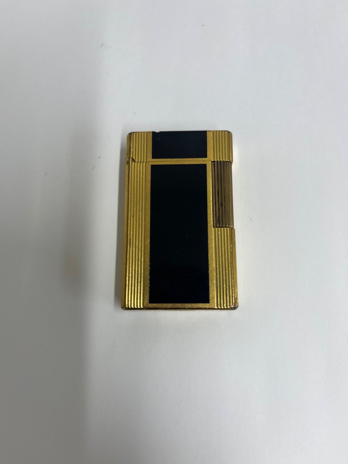 ST.dupont デュポン ガスライター ゴールド ストライプ ライン2s