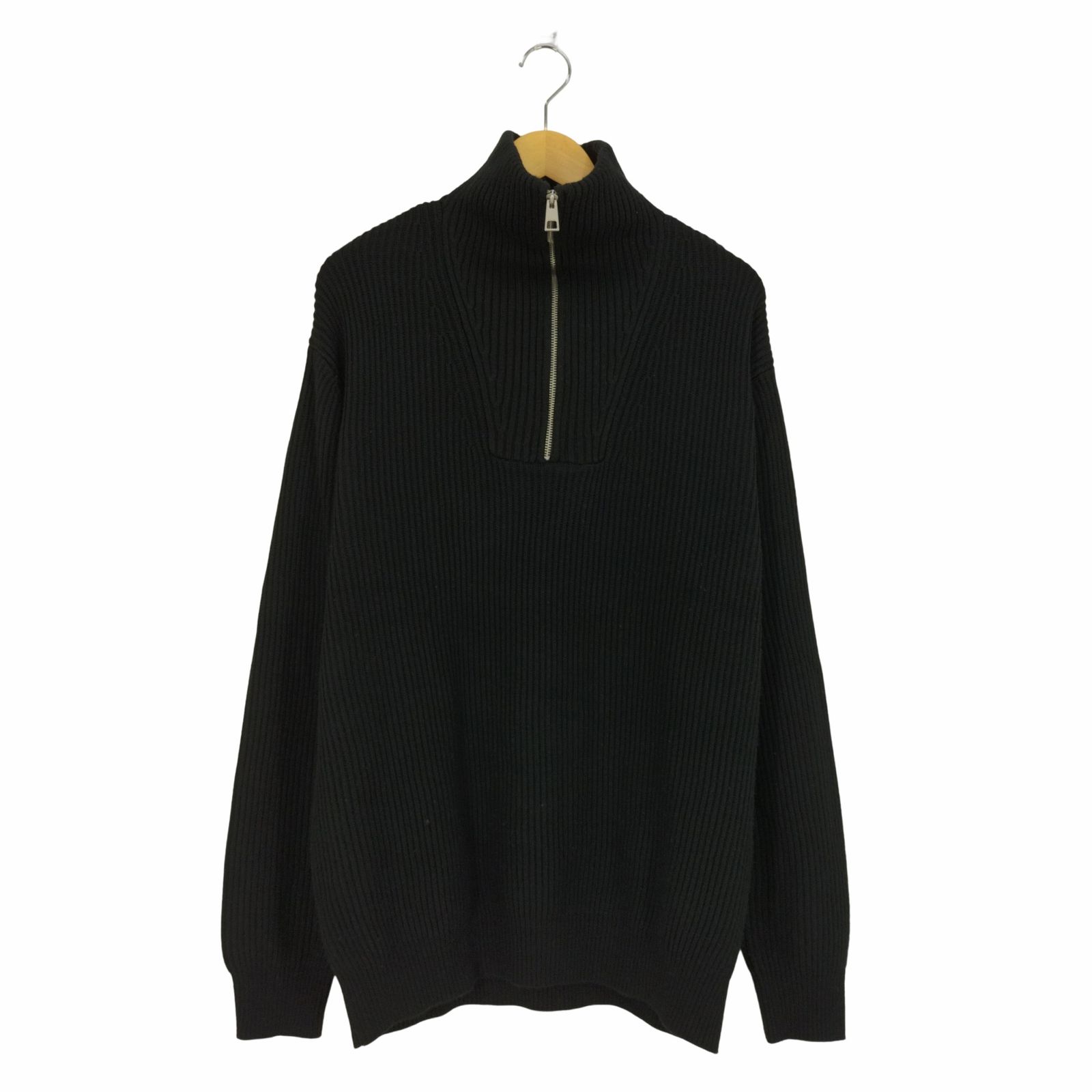 ザラ ZARA ハーフジップ ハイネックリブニット メンズ import：XL