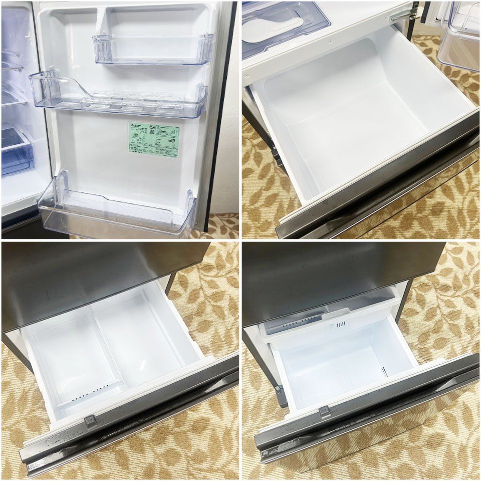 【2023年製美品】MR-CX27H-H ⑥ 三菱 ノンフロン冷凍冷蔵庫 2023年製 MR-CX27H-W 冷蔵庫 マット