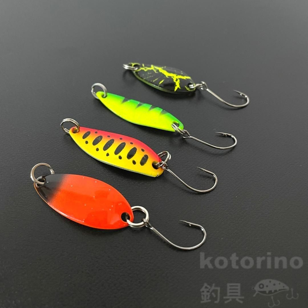 スプーン ルアー 渓流 セット 2g 3g 3cm トラウト ヤマメ