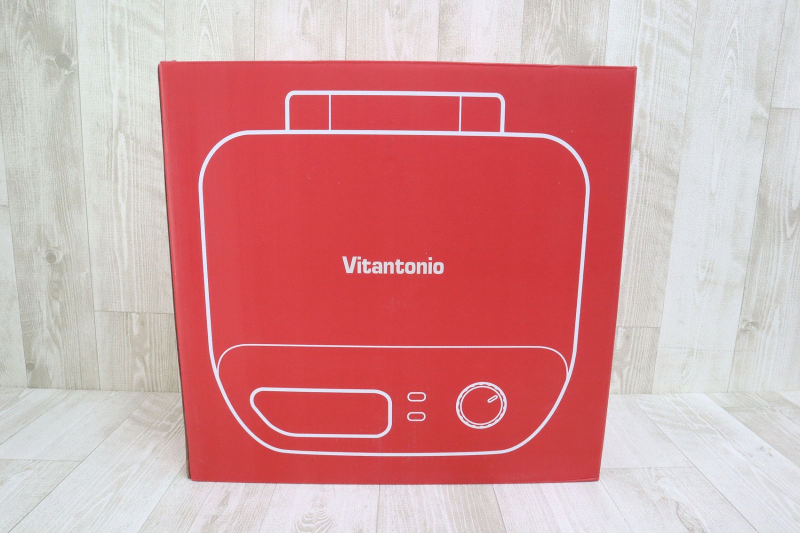 Vitantonio ビタントニオ ワッフル-ホットサンドメーカー VWH-50 レッド 通電〇